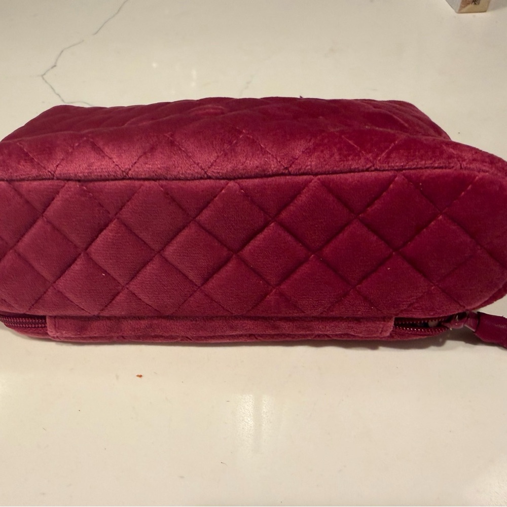 Vera Bradley Quilted Cosmetic Bag in Deep Pink - Picture 6 of 8